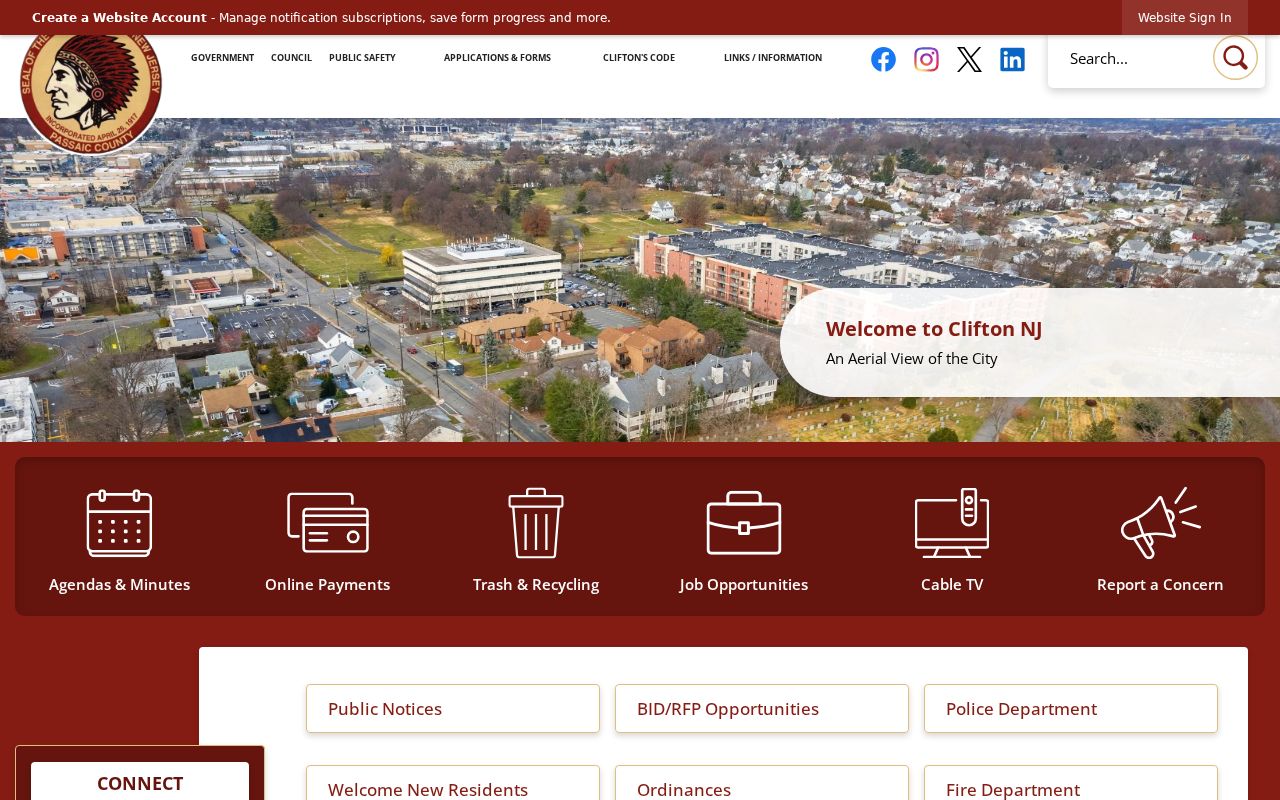 Clifton criminal records city government gateway
