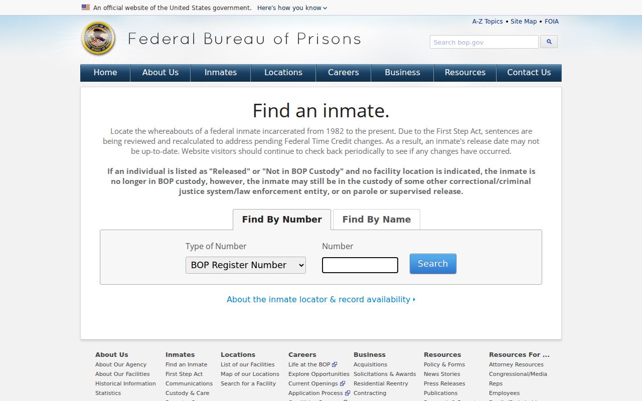 Passaic County arrest lookup federal inmate locator