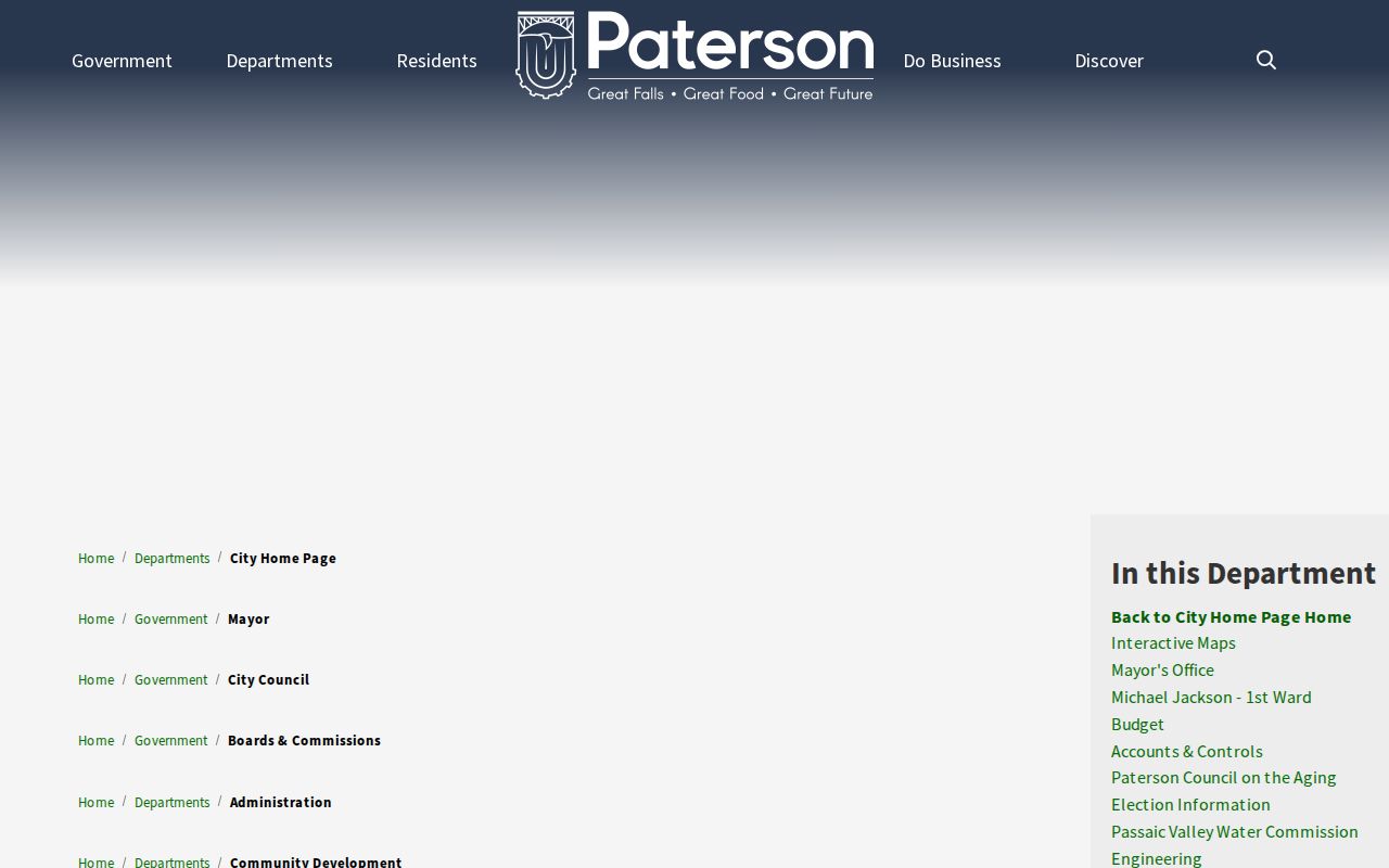 Paterson criminal records and police department contact page